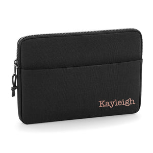 Personalised Name 13" or 15" Laptop Bag Corner Text D2 Type