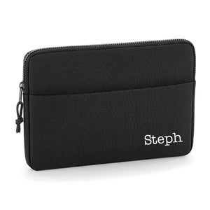 Personalised Name 13" or 15" Laptop Bag Corner Text D2 Type