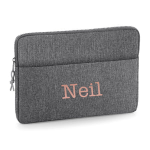 Personalised Name 13" or 15" Laptop Bag Type Text Middle