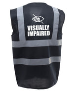 Load image into Gallery viewer, Visually Impaired Enhanced Visibility Vest
