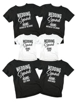 Load image into Gallery viewer, Wedding Squad Personalised Name Matching T-shirt
