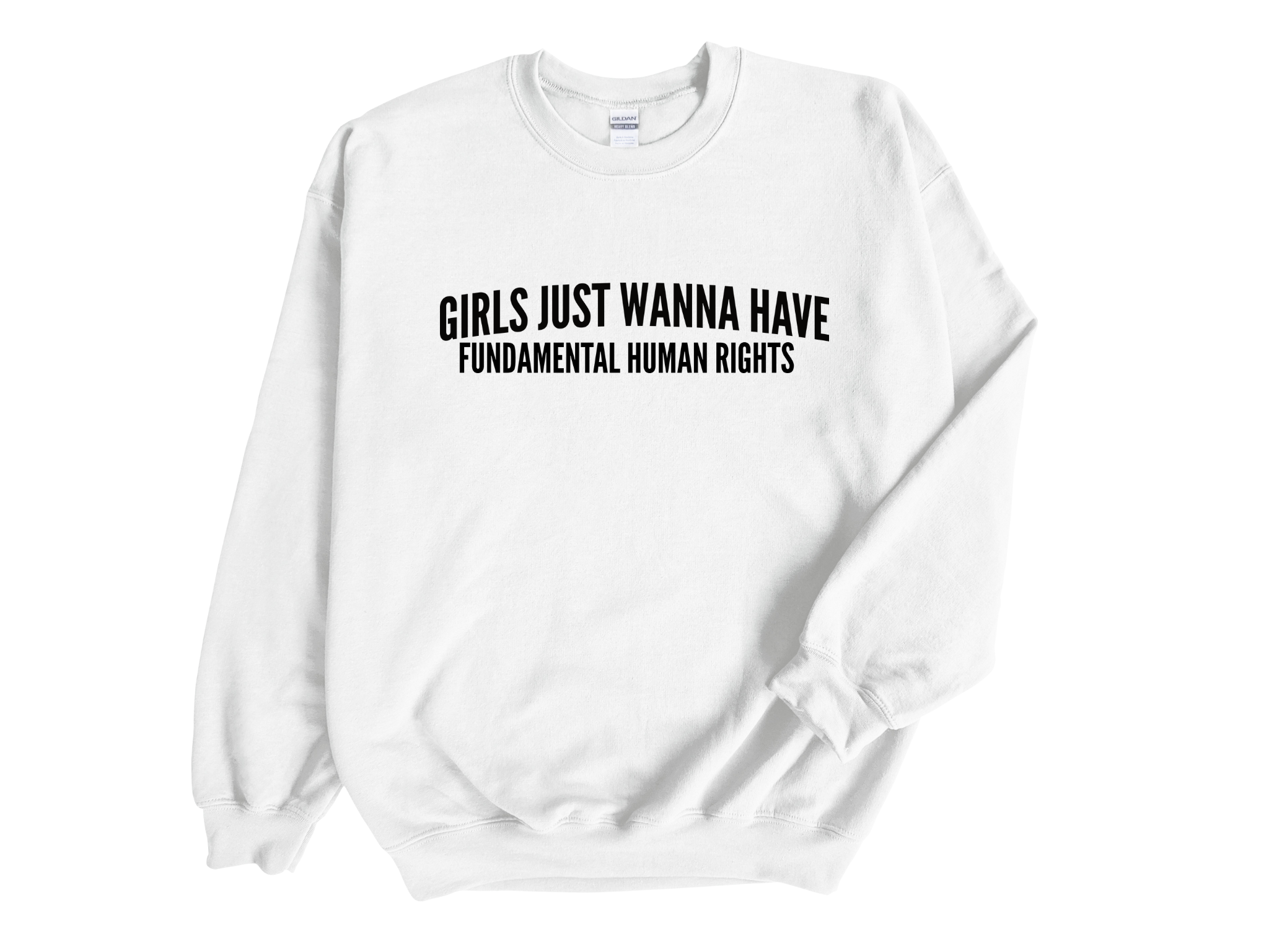 Girls Just Wanna Have Fundamental Human Rights Unisex Adult Sweatshirt D2