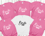 Load image into Gallery viewer, Bride Squad Bride Hen Party T-shirts D10

