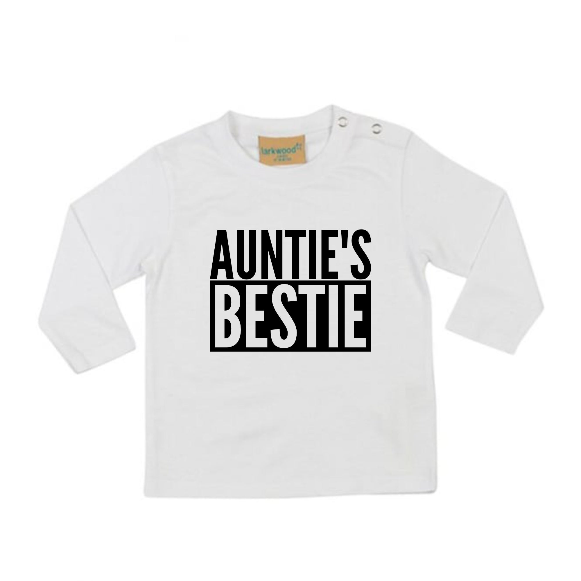 Auntie's Bestie LONG SLEEVE Baby Toddler Kids T-Shirt