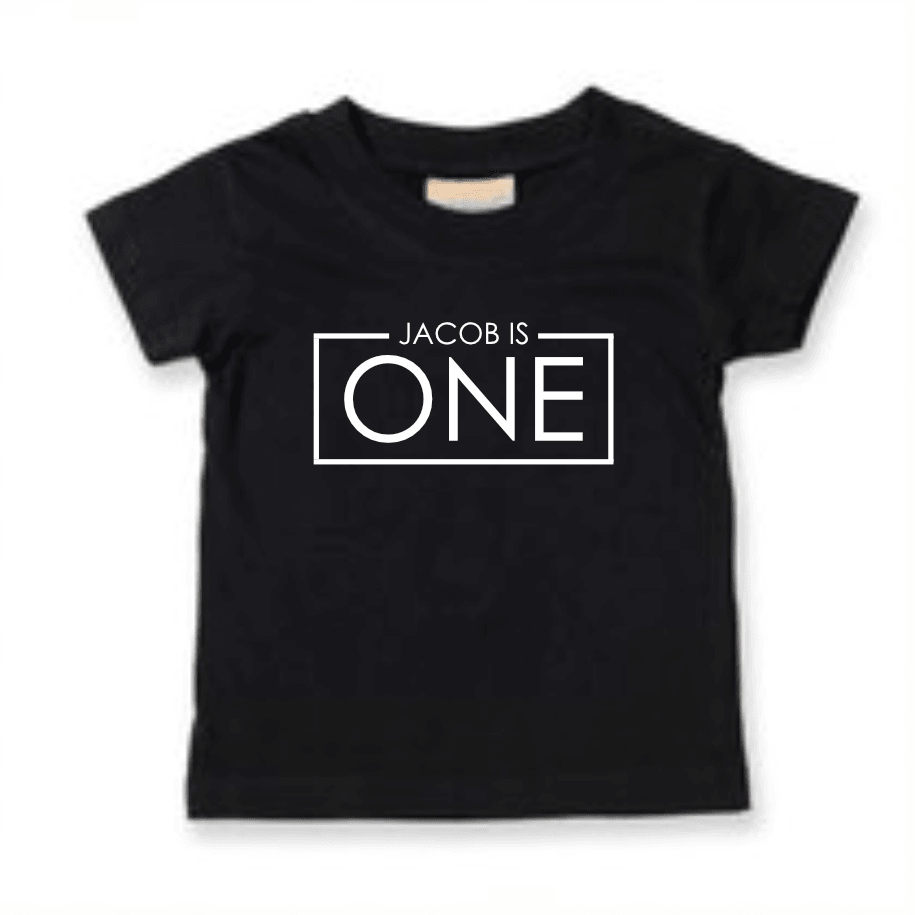 1st Birthday One Year Old Personalised Kids T-Shirt - Red Leader Clothing