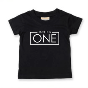 1st Birthday One Year Old Personalised Kids T-Shirt - Red Leader Clothing