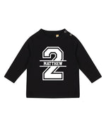 Load image into Gallery viewer, 2nd Birthday LONG SLEEVE Personalised Kids T-Shirt - Red Leader Clothing
