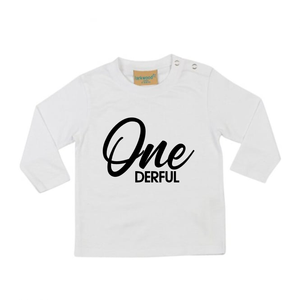 ONEderful 1st Birthday Kids LONG SLEEVE T-shirt SCR