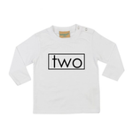 Load image into Gallery viewer, Two 2nd Birthday LONG SLEEVE Kids T-Shirt DES2
