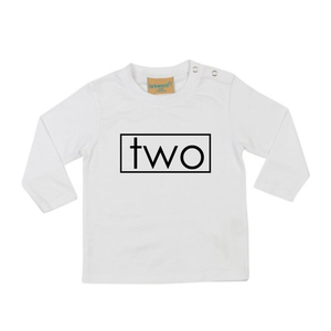Two 2nd Birthday LONG SLEEVE Kids T-Shirt DES2