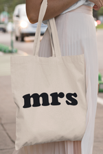 Load image into Gallery viewer, Mrs Cotton Tote Bag Shopping Lightweight
