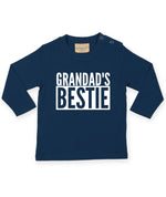 Load image into Gallery viewer, Grandad&#39;s Bestie Baby Toddler Kids LONG SLEEVE T-shirt
