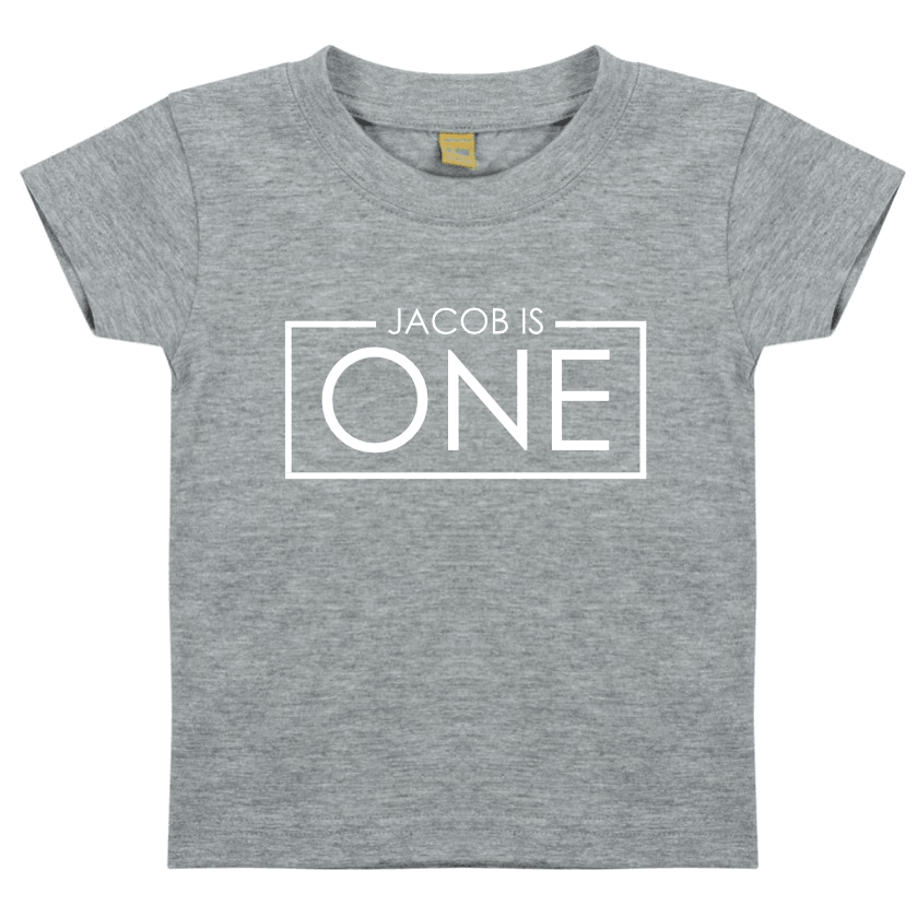 1st Birthday One Year Old Personalised Kids T-Shirt - Red Leader Clothing