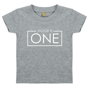 1st Birthday One Year Old Personalised Kids T-Shirt - Red Leader Clothing