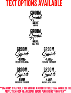 Groom & Squad Personalised T-shirt