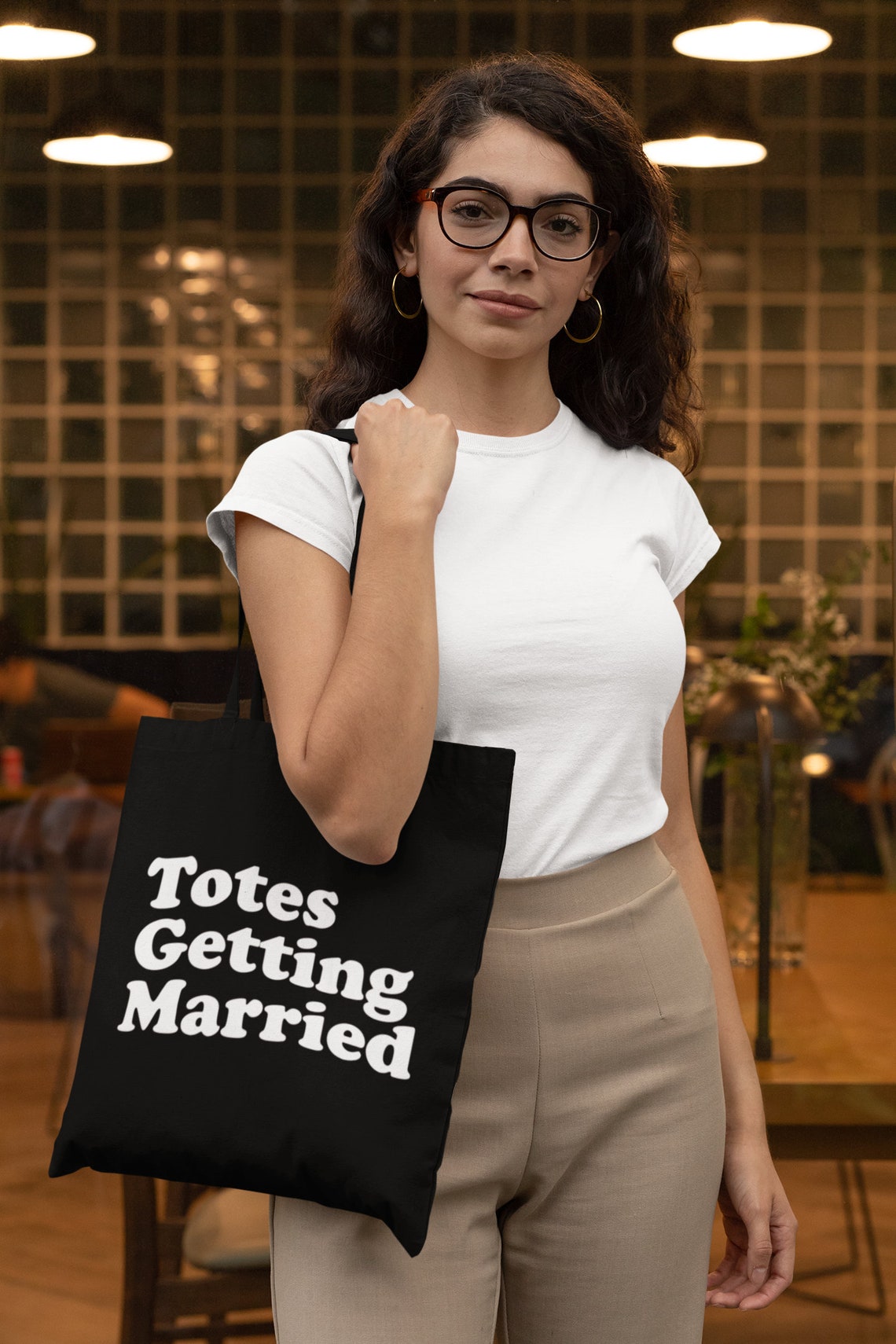 Totes Getting Married Lightweight Cotton Tote Bag