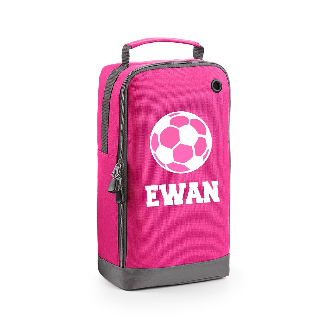 Personalised Name Football Text Shoe Bag Storage