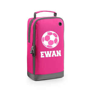 Personalised Name Football Text Shoe Bag Storage
