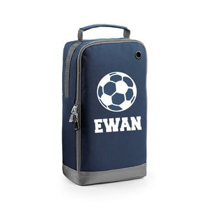 Personalised Name Football Text Shoe Bag Storage