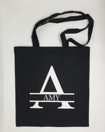 Load image into Gallery viewer, Personalised Tote Bag Name Initial Monogram Lightweight Cotton Bag
