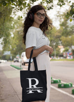 Load image into Gallery viewer, Personalised Tote Bag Name Initial Monogram Lightweight Cotton Bag
