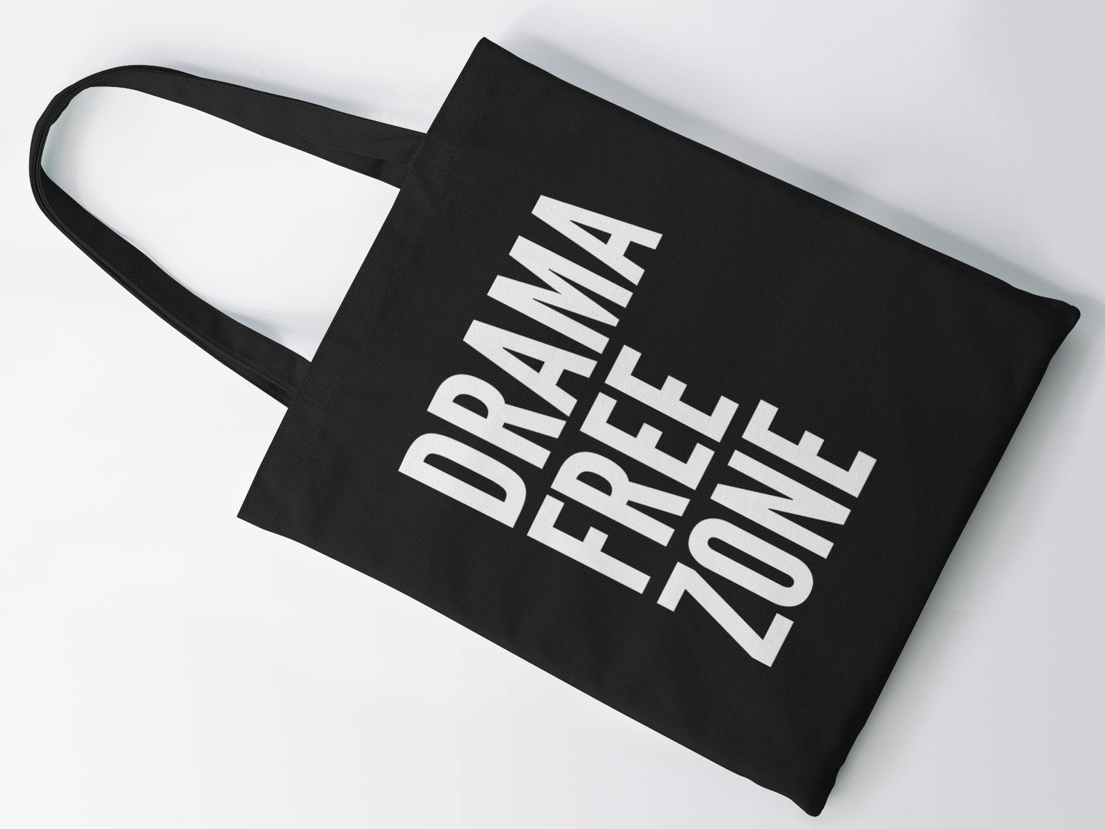 Drama Free Zone Lightweight Cotton Tote Bag