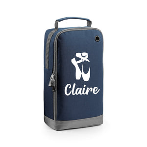 Personalised Name Ballet Dance Text Shoe Bag Storage