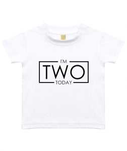 I'm Two Today Unisex Kids T-shirt