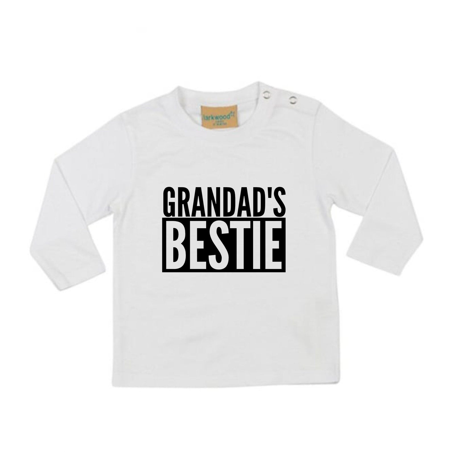 Grandad's Bestie Baby Toddler Kids LONG SLEEVE T-shirt