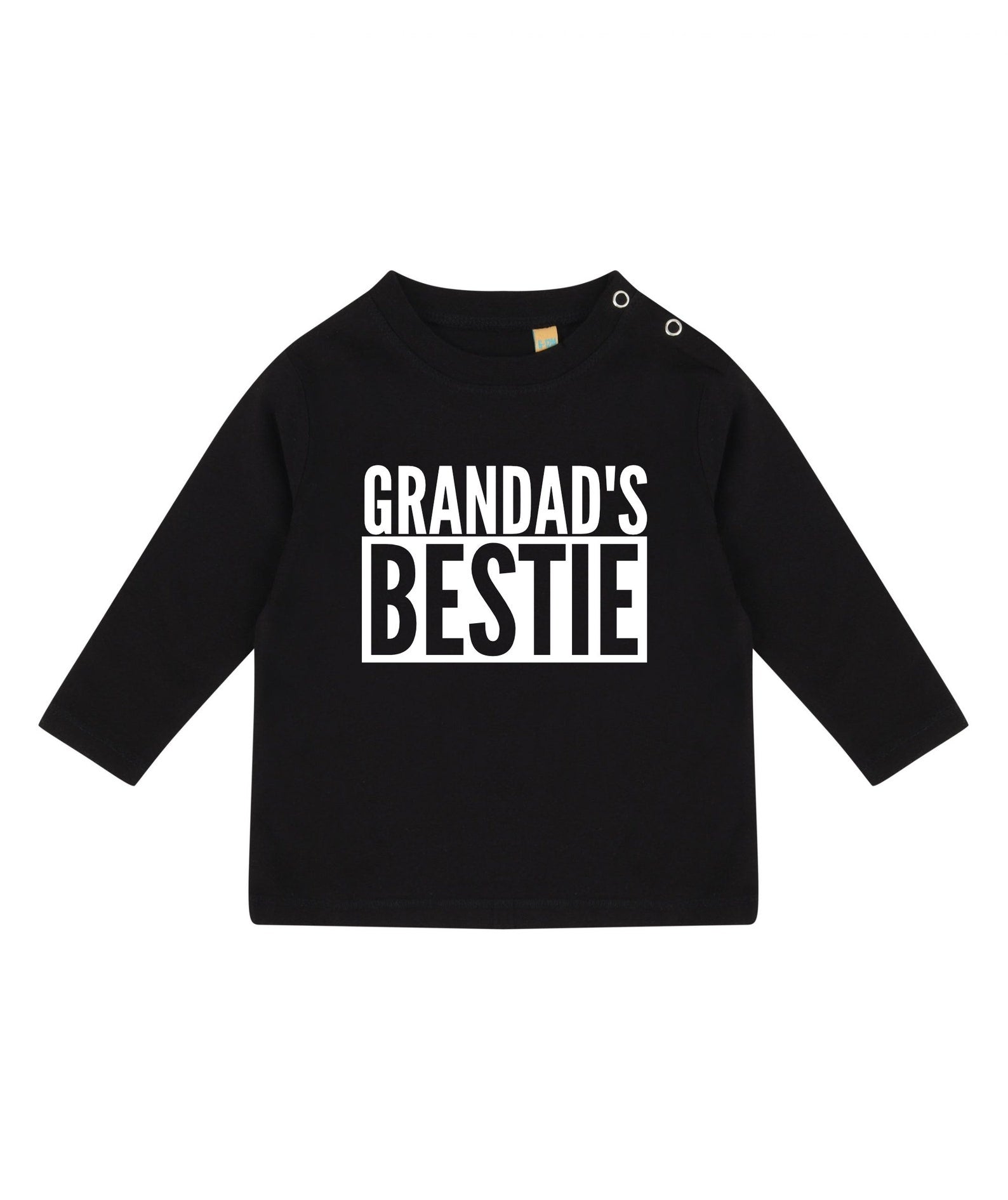 Grandad's Bestie Baby Toddler Kids LONG SLEEVE T-shirt