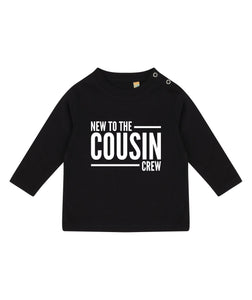 New To The Cousin Crew LONG SLEEVE Kids Toddler Baby T-shirt