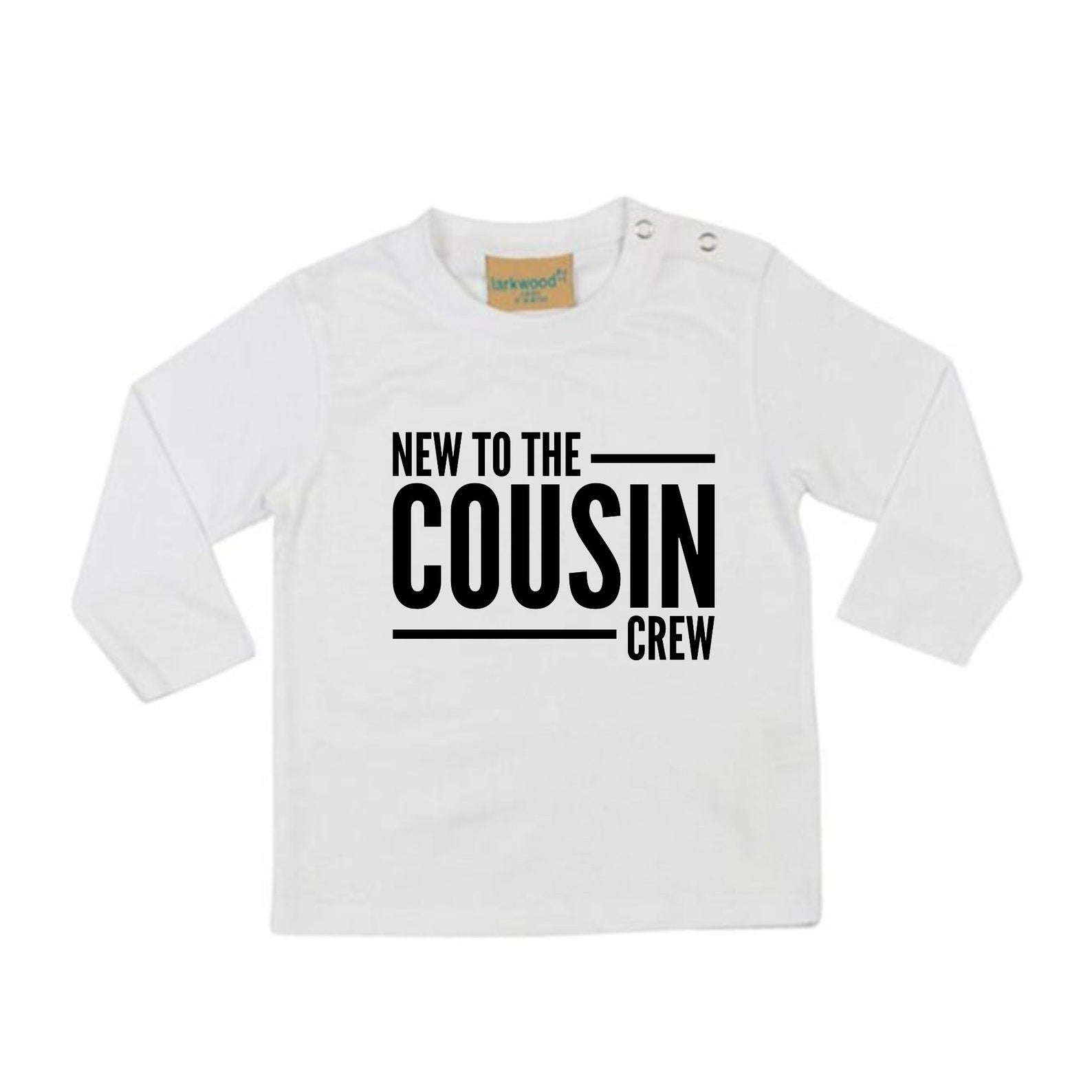 New To The Cousin Crew LONG SLEEVE Kids Toddler Baby T-shirt