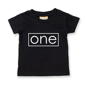 ONE 1st Birthday Kids T-shirt Des2