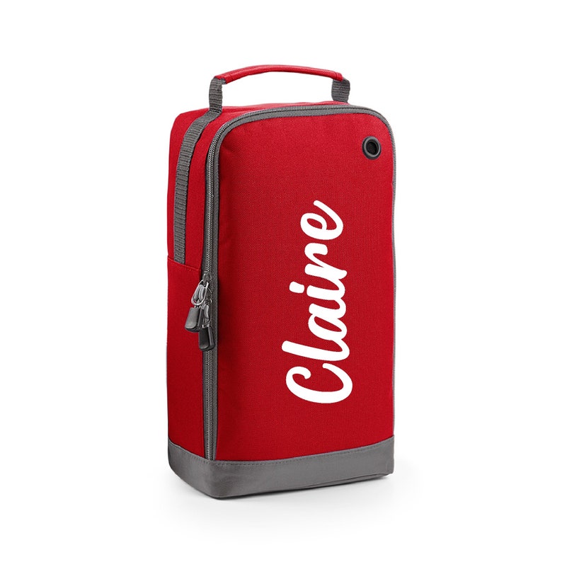 Personalised Name Script Text Shoe Bag Storage