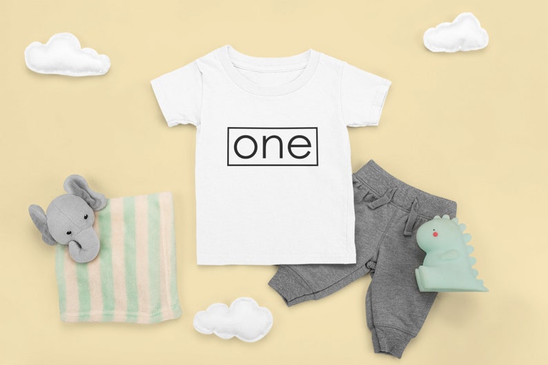 ONE 1st Birthday Kids T-shirt Des2