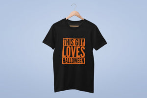 This Guy Loves Halloween Novelty Tshirt