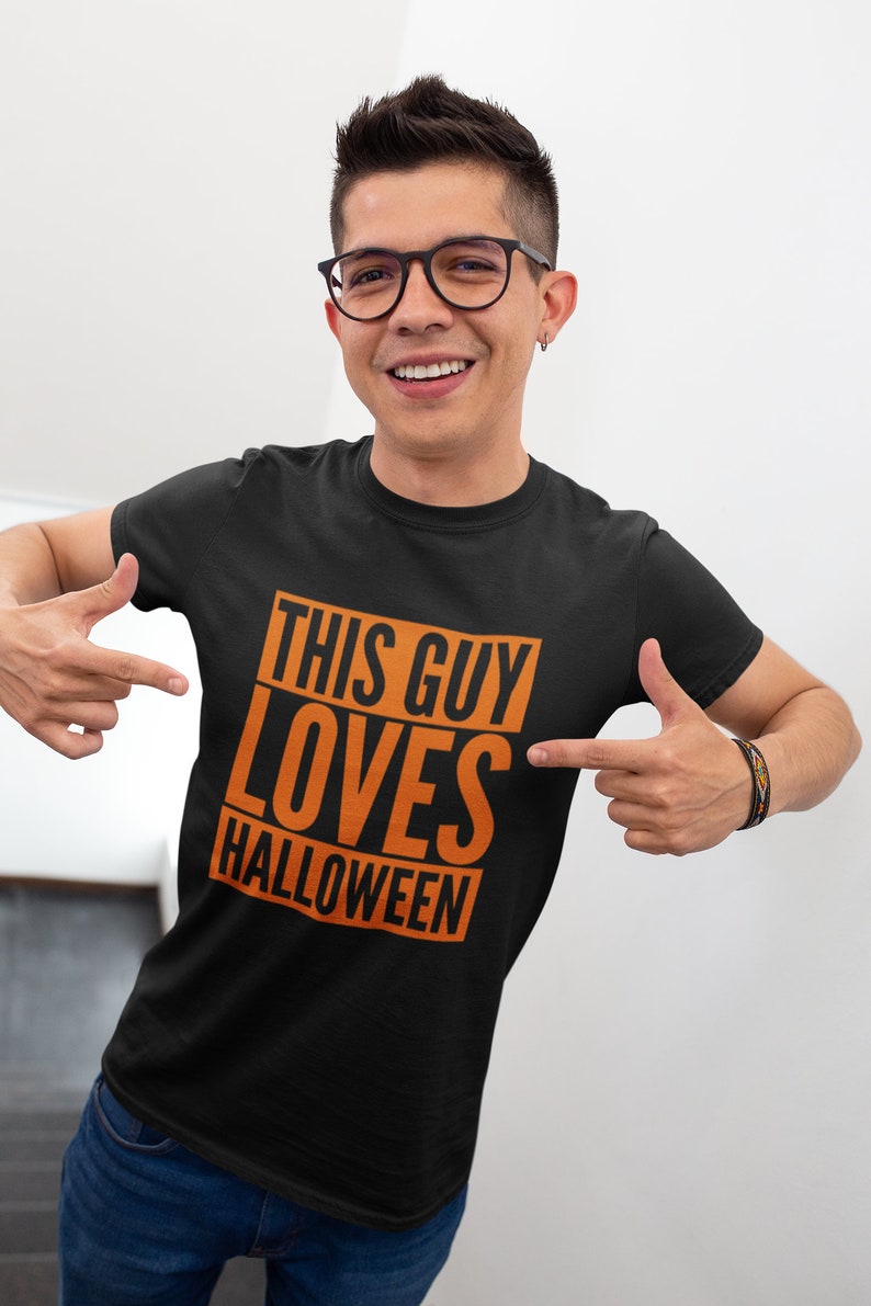 This Guy Loves Halloween Novelty Tshirt