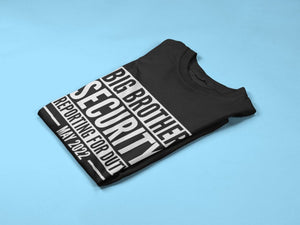 Big Brother Security/ Big Sister Security Personalised New Baby Announcement Kids T-Shirt