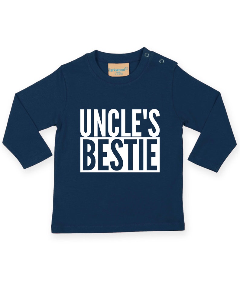Uncle's Bestie LONG SLEEVE Baby Toddler Kids T-Shirt