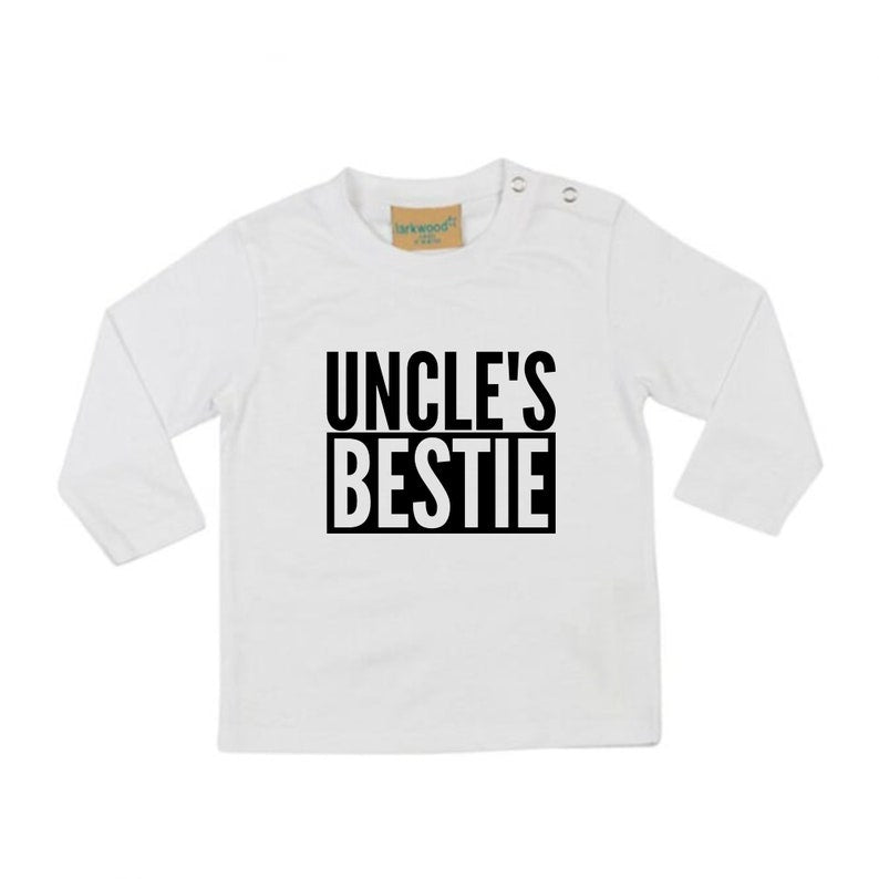 Uncle's Bestie LONG SLEEVE Baby Toddler Kids T-Shirt