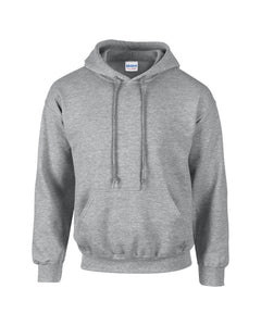 Keith Scott Body Shop Adult Grey Hooded Sweatshirt With Print on Rear
