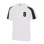 Load image into Gallery viewer, Kids Personalised Contrast Polyester Football Sports T-Shirt
