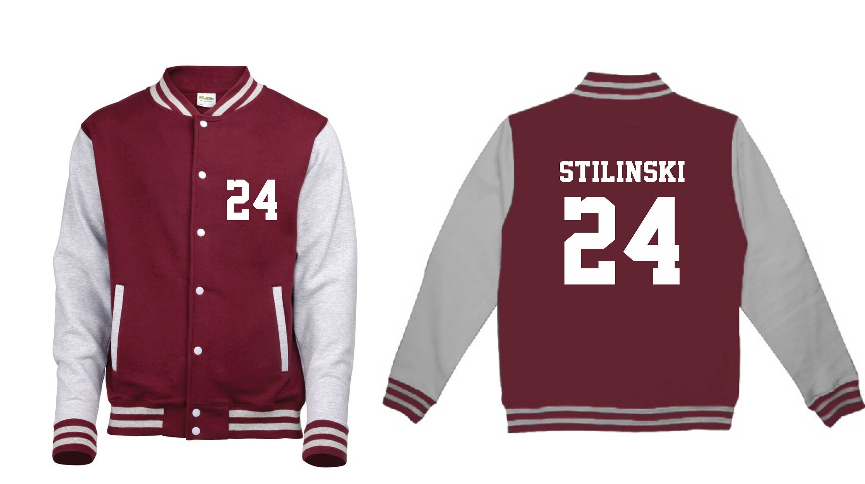 Stiles Stilinski 24 Wolf Teen Adult Varsity College Contrast Jacket