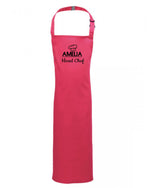 Load image into Gallery viewer, Personalised Kids Childrens Head Chef (Name) Apron Baking Cooking Novelty Gift Child Personalized Custom Baking Cookery Fan - Red Leader Clothing
