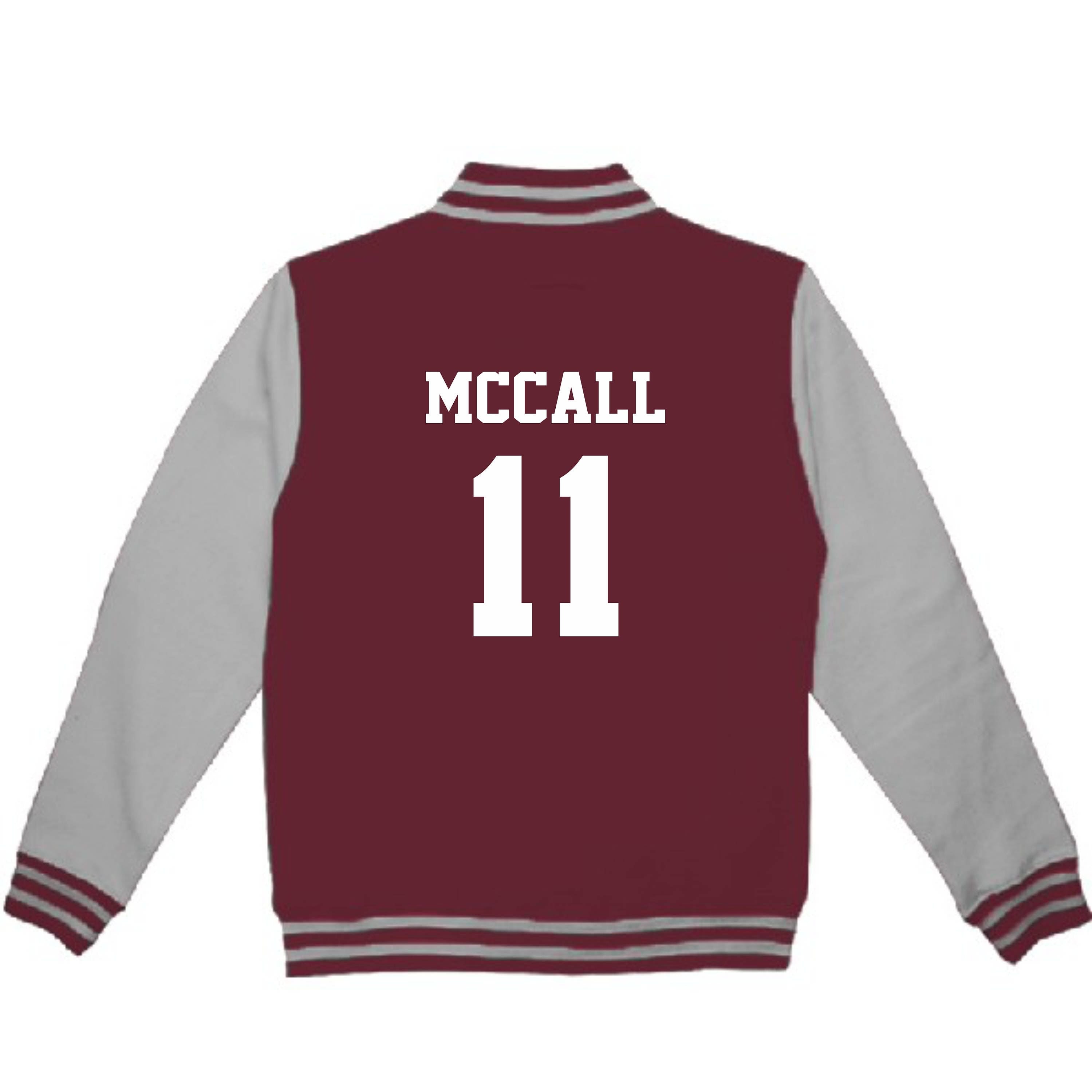 Scott McCall 11 Wolf Teen Adult Varsity College Contrast Jacket