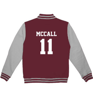 Scott McCall 11 Wolf Teen Adult Varsity College Contrast Jacket