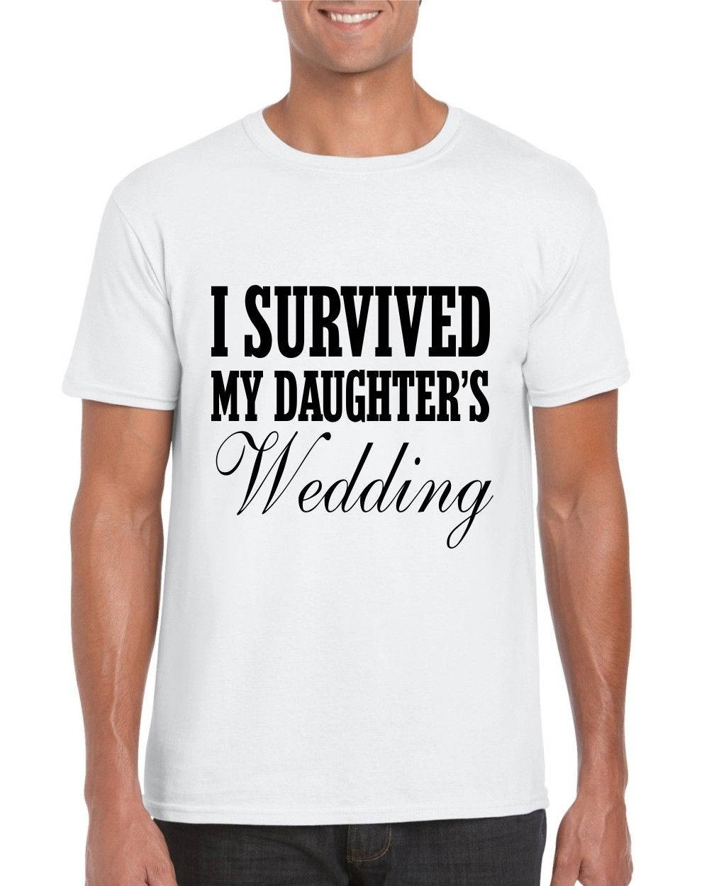 I Survived My Daughter's Wedding Novelty Funny T-shirt - Red Leader Clothing