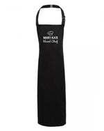 Load image into Gallery viewer, Personalised Kids Childrens Head Chef (Name) Apron Baking Cooking Novelty Gift Child Personalized Custom Baking Cookery Fan - Red Leader Clothing
