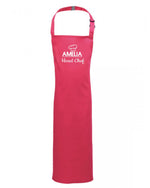 Load image into Gallery viewer, Personalised Kids Childrens Head Chef (Name) Apron Baking Cooking Novelty Gift Child Personalized Custom Baking Cookery Fan - Red Leader Clothing
