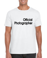 Load image into Gallery viewer, Official Photographer Mens Adult Unisex T-shirt
